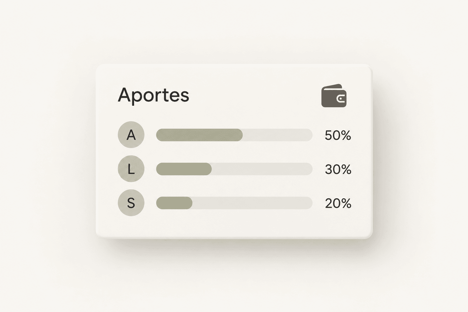 Ilustración de control individual de gastos